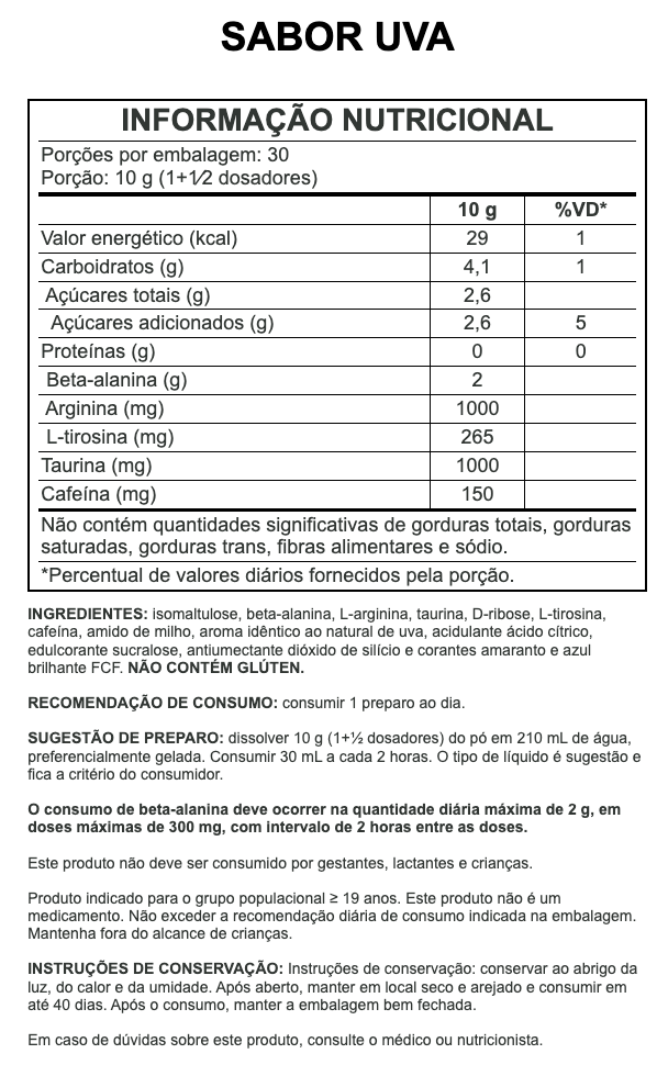 Pré-Treino Haze Hardcore 300g - Growth Supplements